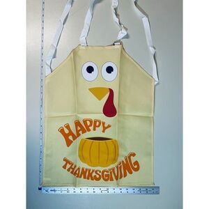 Berlune 4 Pcs Kids Thanksgiving Turkey Aprons  21" x 17"  Festive Kitchen Fun